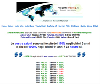 Homepage - Progetto Trading